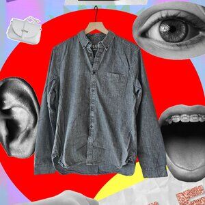 GAP 1969 Chambray Button-Up Shirt - Size M